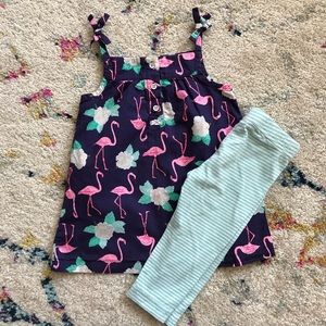 3t Carter’s marching set with capri leggings